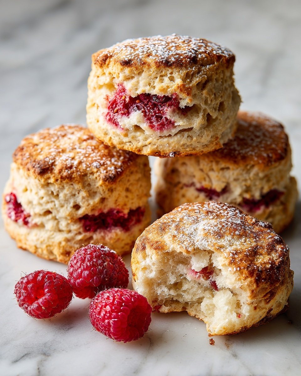 Strawberry Rhubarb Scones Recipe - Recipe Image