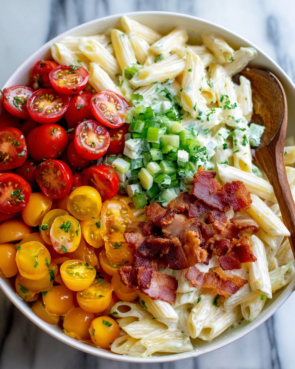 Chicken Club Pasta Salad Recipe - Recipe Image