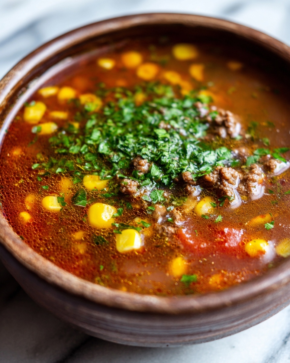 Ground Beef Enchilada Soup Recipe - Recipe Image