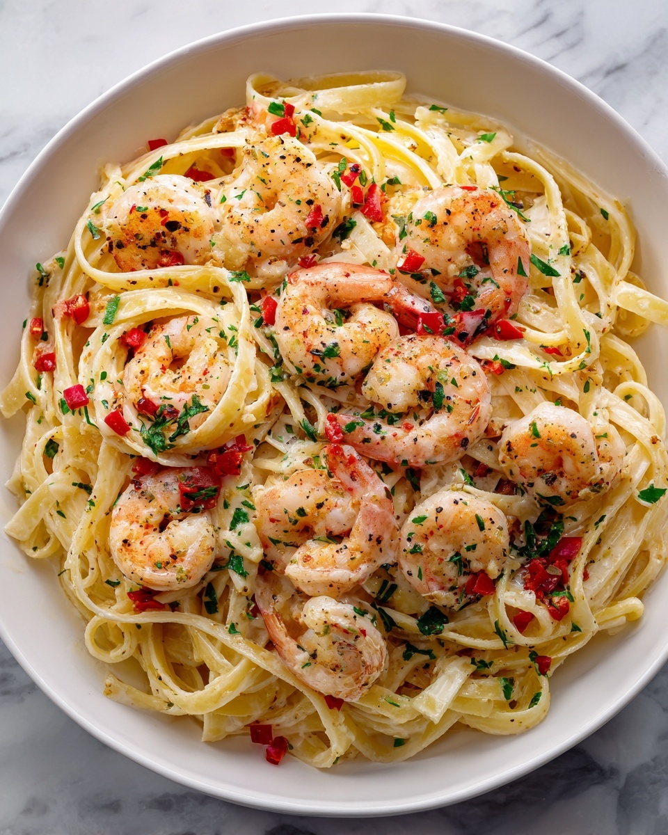 Creamy Jamaican Shrimp Pasta Recipe - Recipe Image