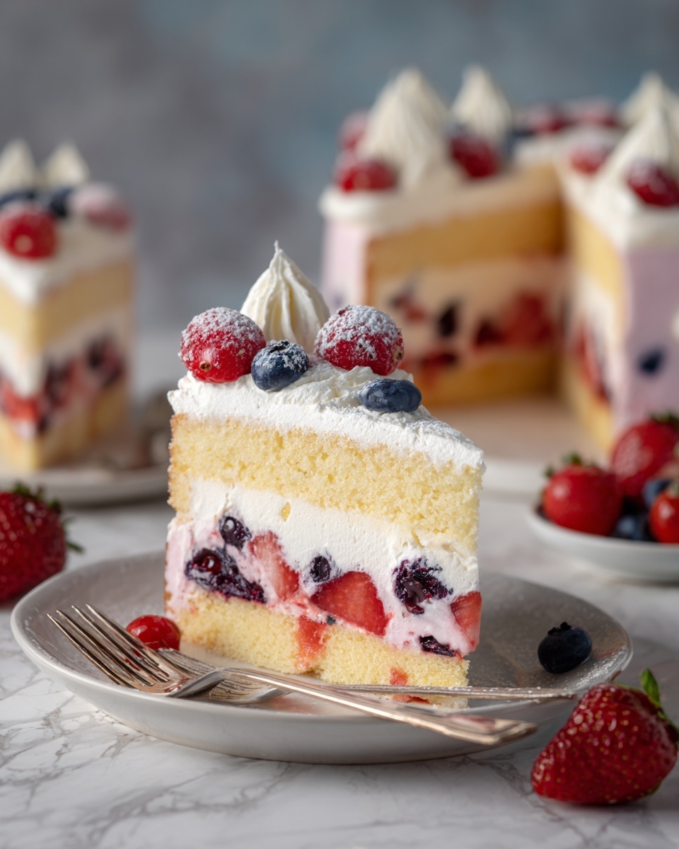 Christmas Cranberry Poke Cake Recipe - Recipe Image