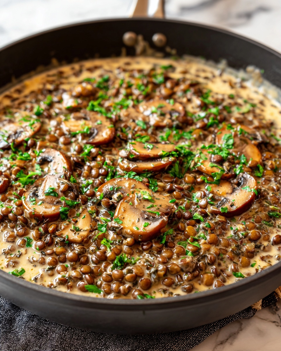 Lentil Mushroom Stroganoff: A Hearty Vegetarian Delight Recipe - Recipe Image