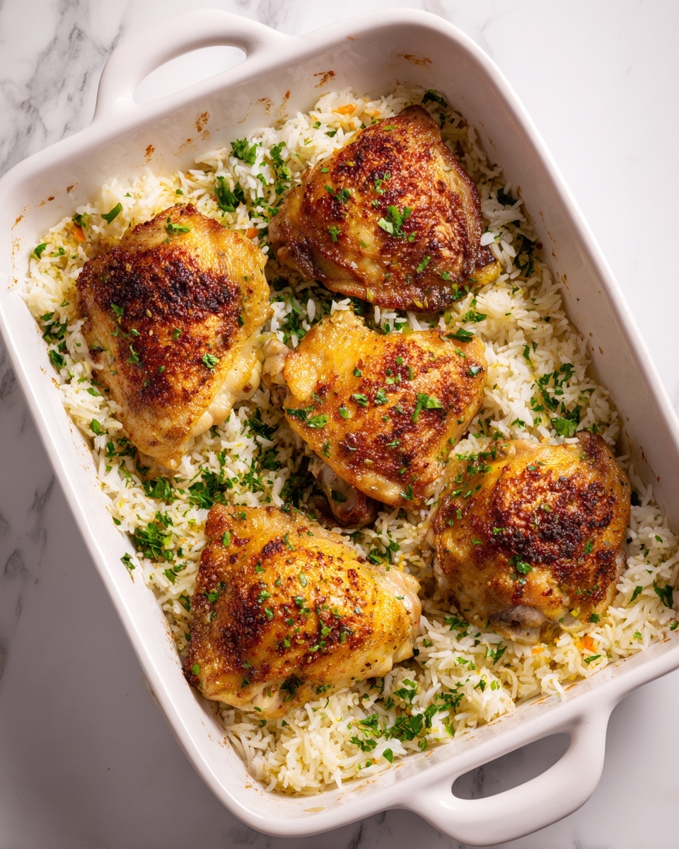 No Peek Chicken & Rice Casserole Recipe - Recipe Image