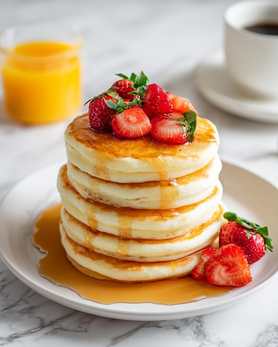 Strawberry Vanilla Pancakes Recipe - Recipe Image