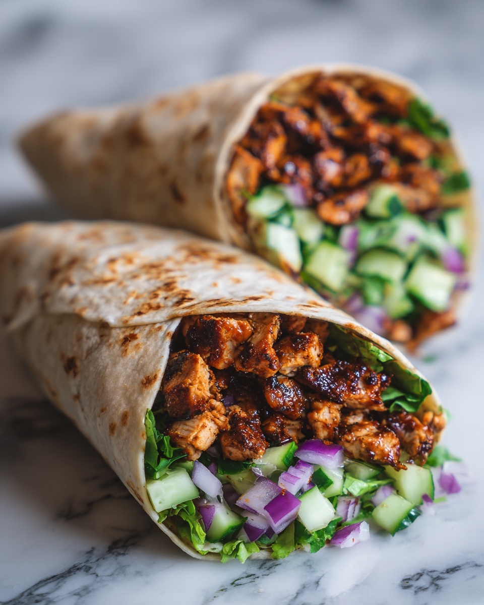 Hawaiian BBQ Chicken Wraps Recipe - Recipe Image