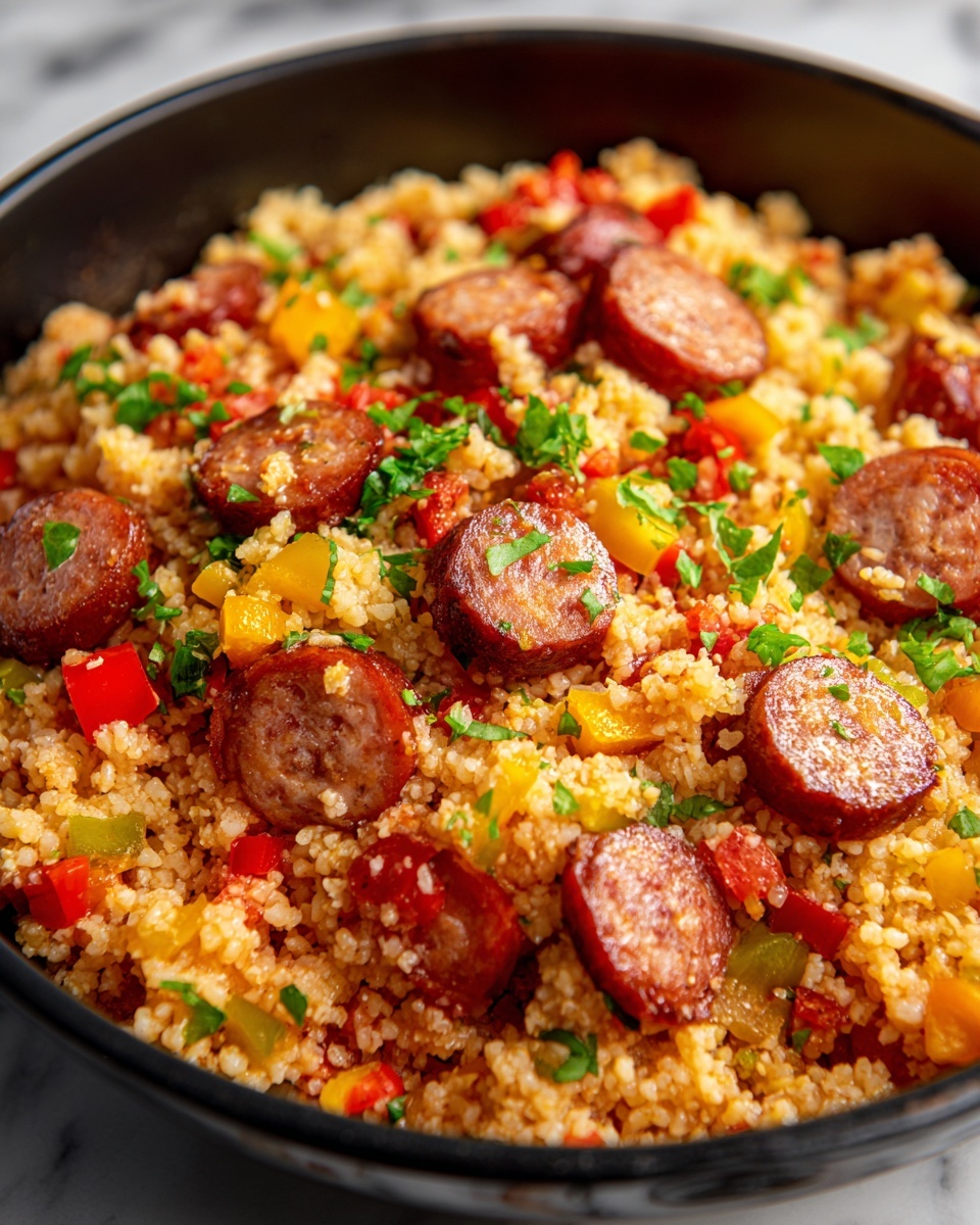 Sausage and Rice Skillet: A Flavor-Packed One-Pan Meal Recipe - Recipe Image