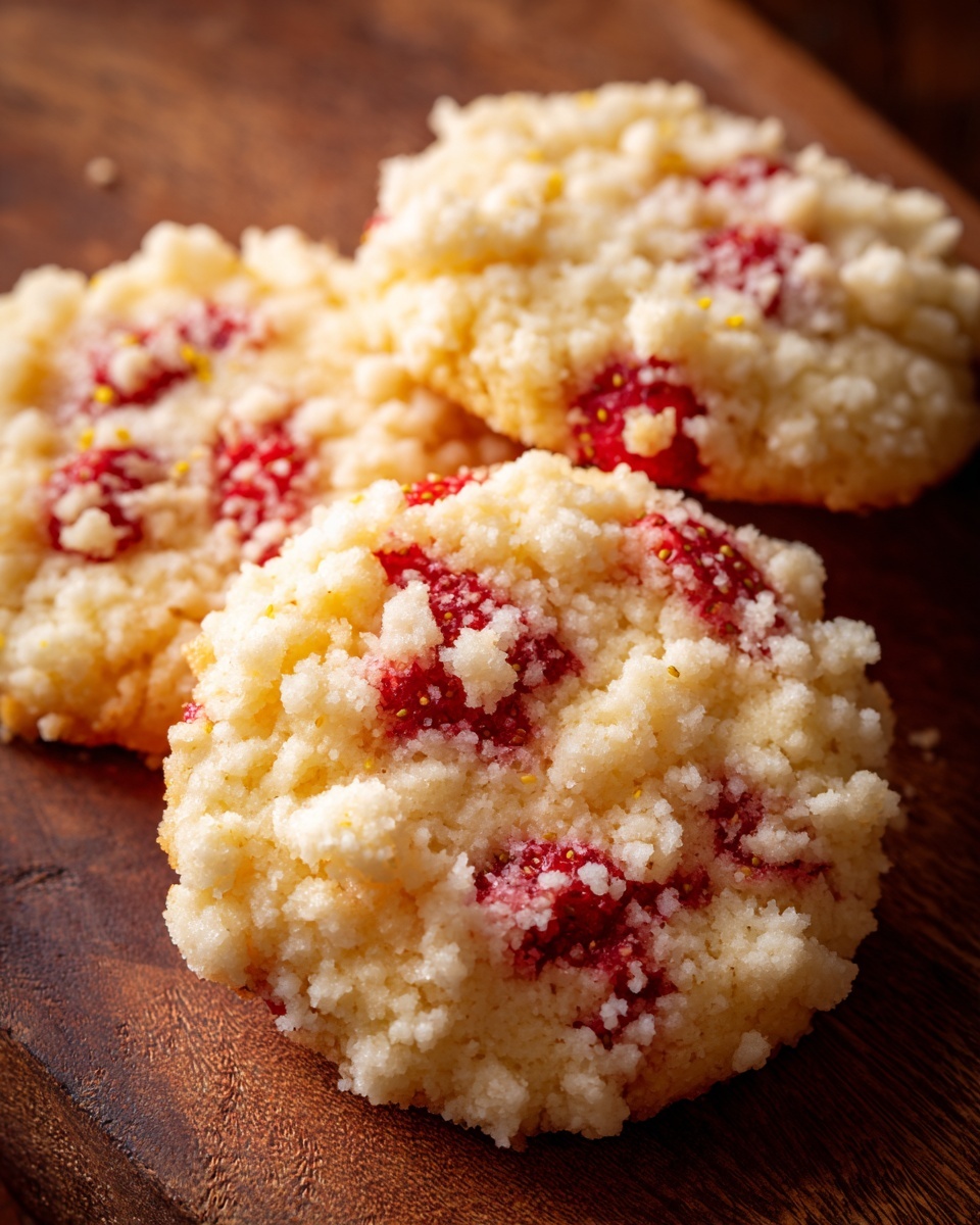 Strawberry Delight Crunch Cookies Recipe - Recipe Image