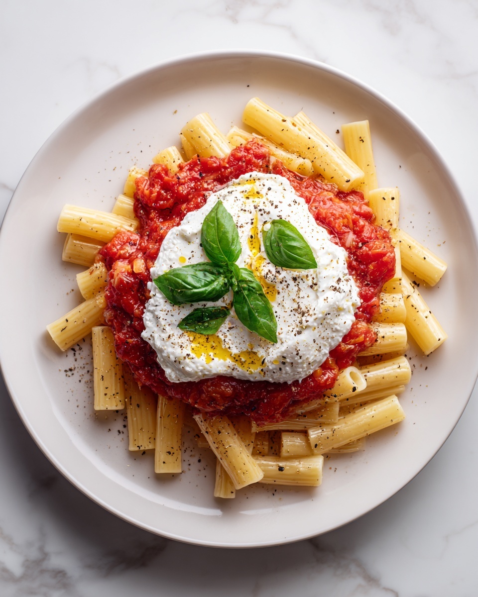 Sweet Garlic Tomato & Basil Casarecce Recipe - Recipe Image