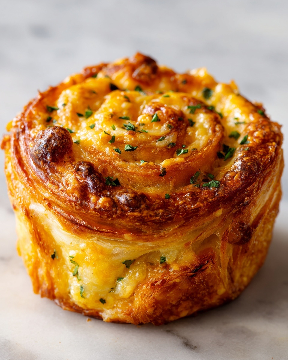 Cheesy Garlic Cruffins Recipe - Recipe Image