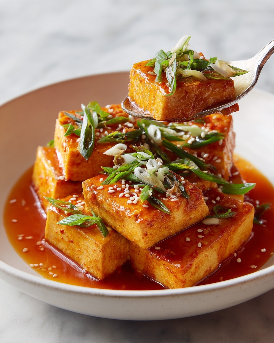 Korean Braised Tofu Recipe - Recipe Image