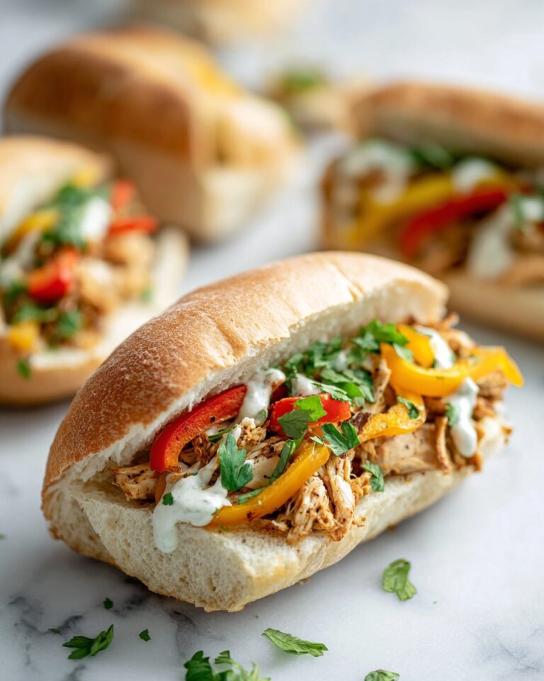 Slow Cooker Chicken Philly Sandwiches Recipe