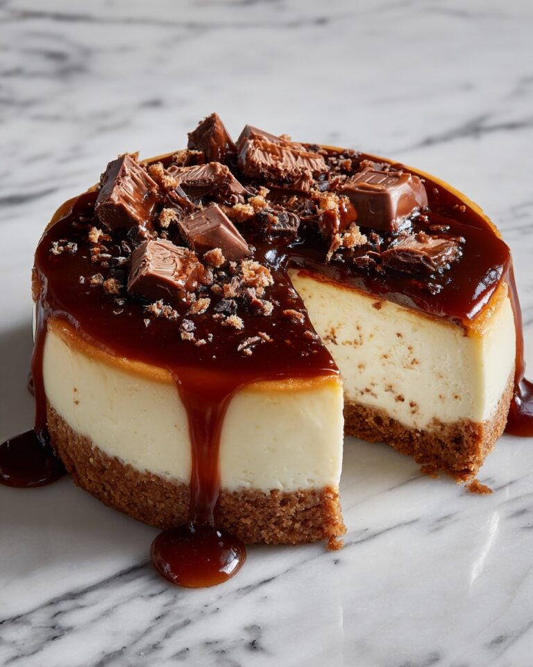Toffee Caramel No-Bake Cheesecake Recipe