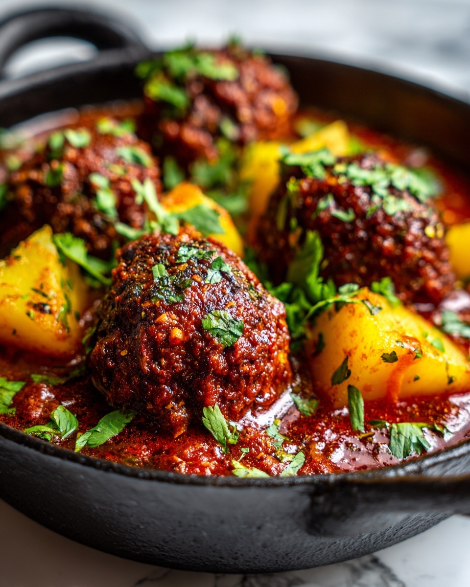 Frying Pan Meatball Hotpot Recipe - Recipe Image