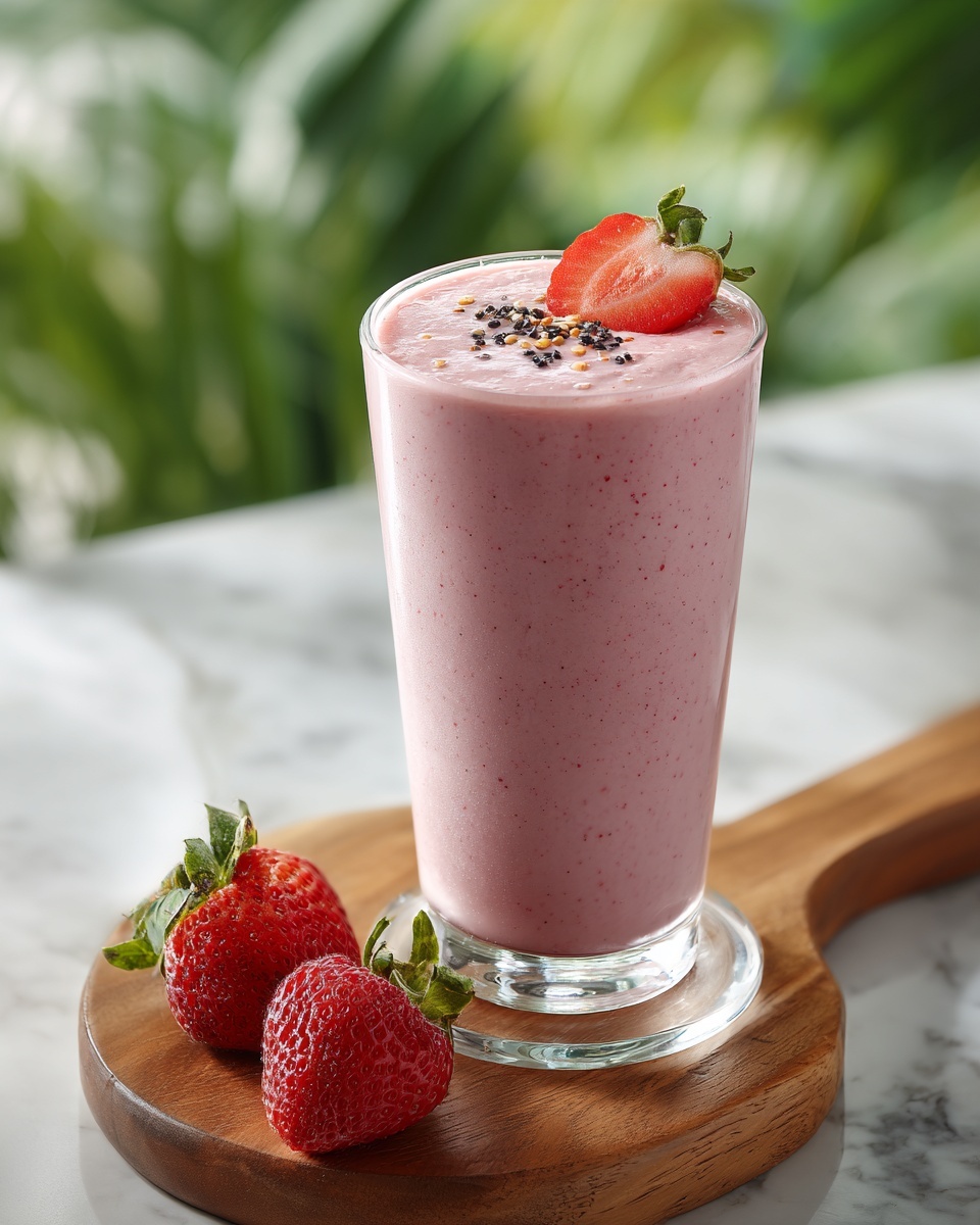 Fat Burning Strawberry Smoothie Recipe - Recipe Image