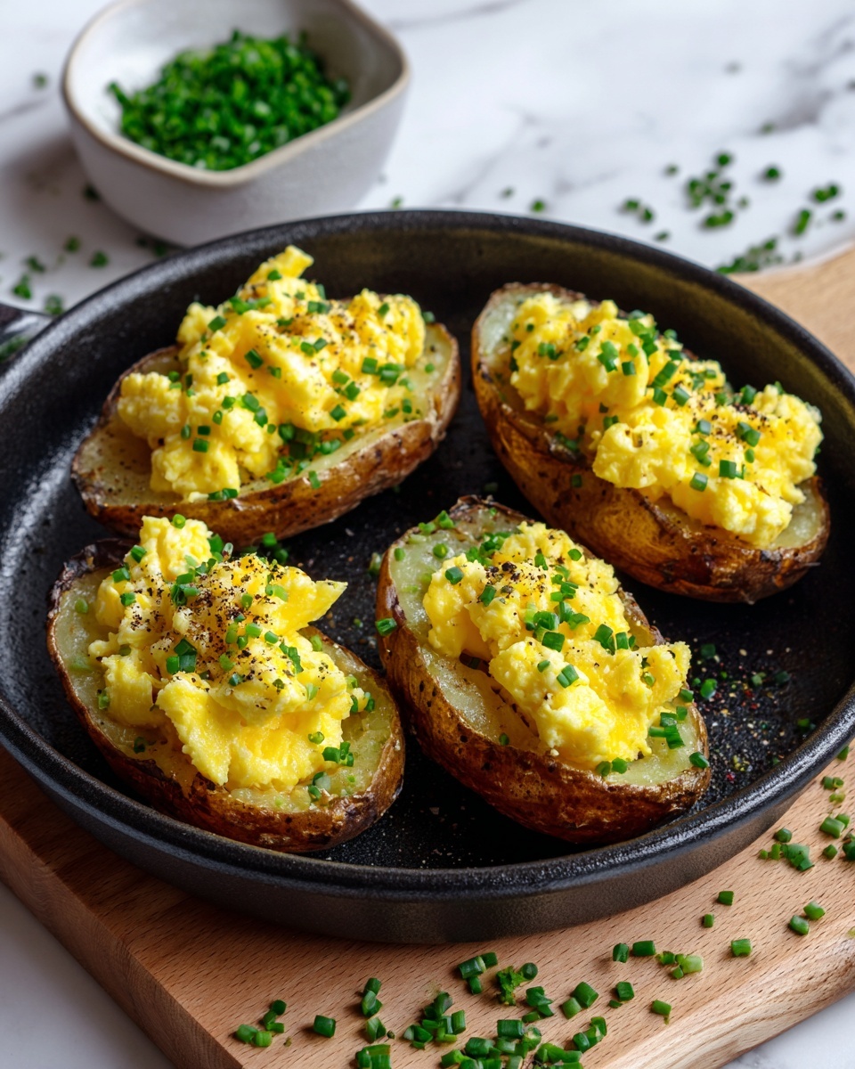 Scrambled Eggs with Grated Potato and Chives Recipe - Recipe Image