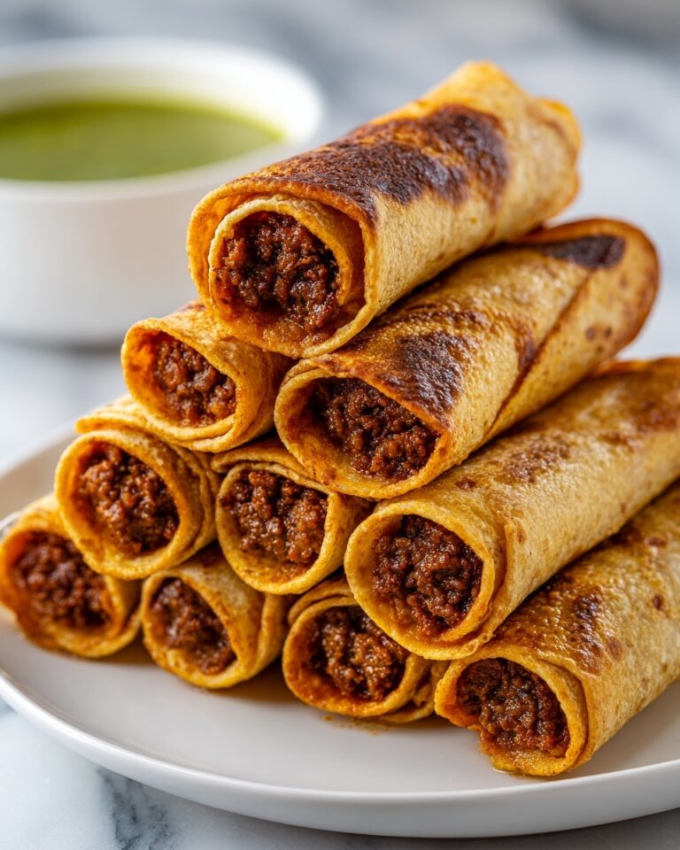 Cheesy Beef Baked Taquitos Recipe