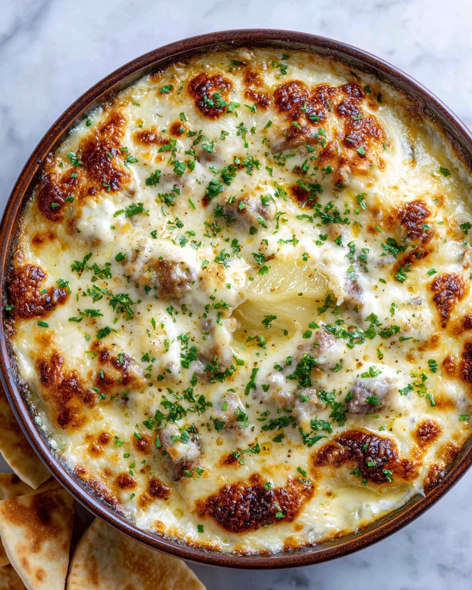 Creamy Chicken Alfredo Dip Recipe - Recipe Image