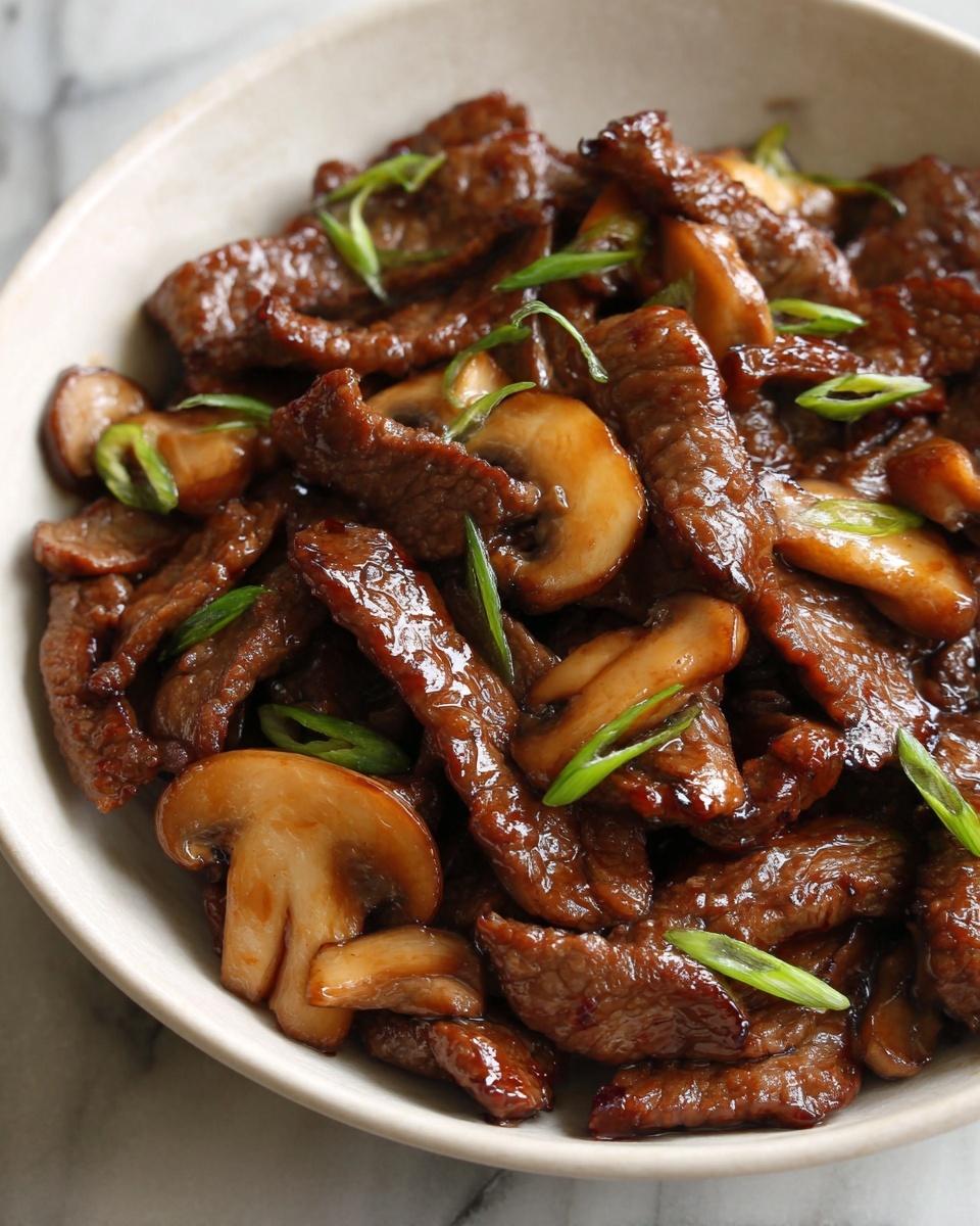 Beef Mushroom Stir Fry Recipe - Recipe Image