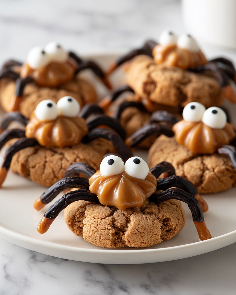 Peanut Butter Spider Cookies Recipe - Recipe Image
