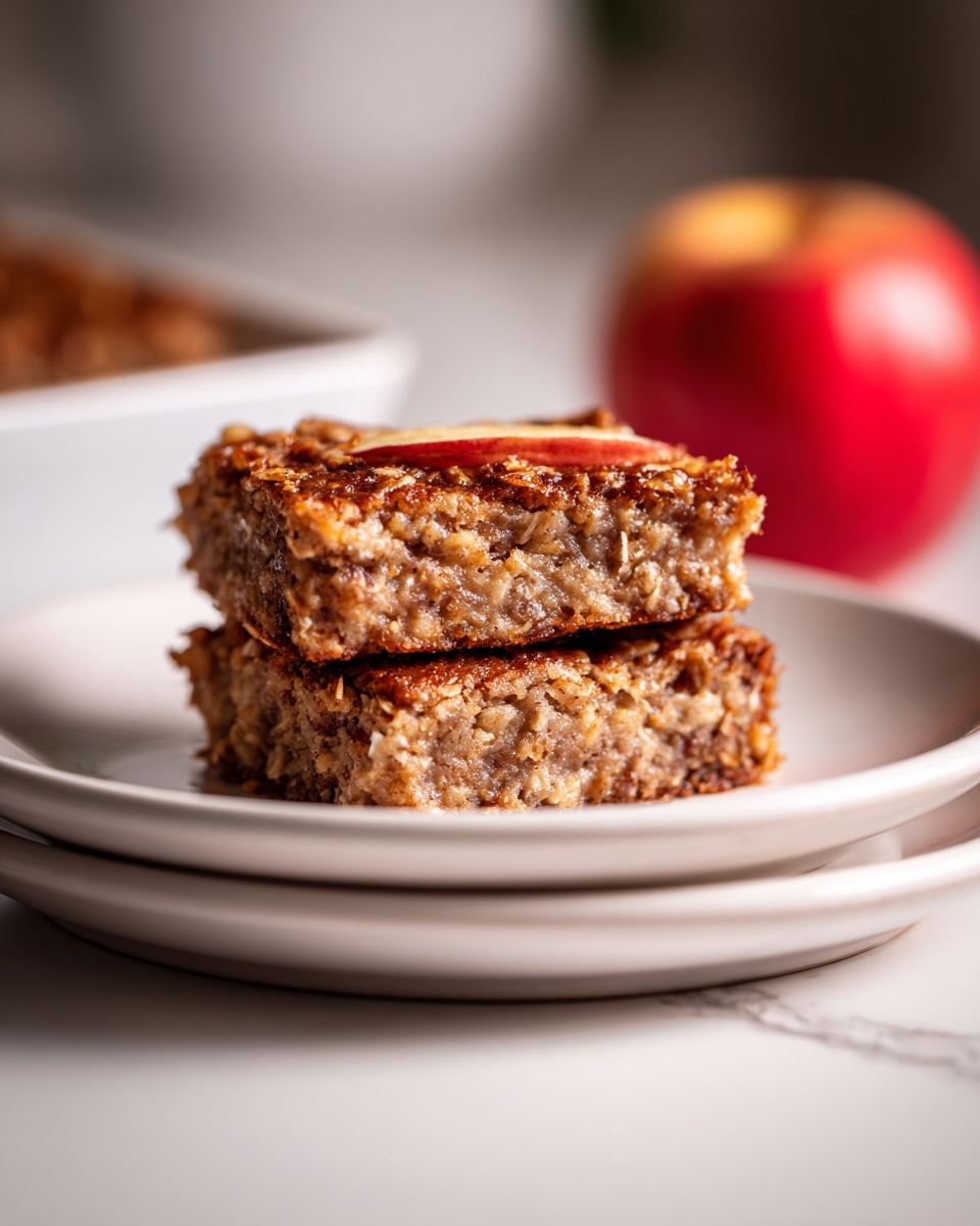 Healthy Breakfast Oatmeal Apple Cake Recipe - Recipe Image