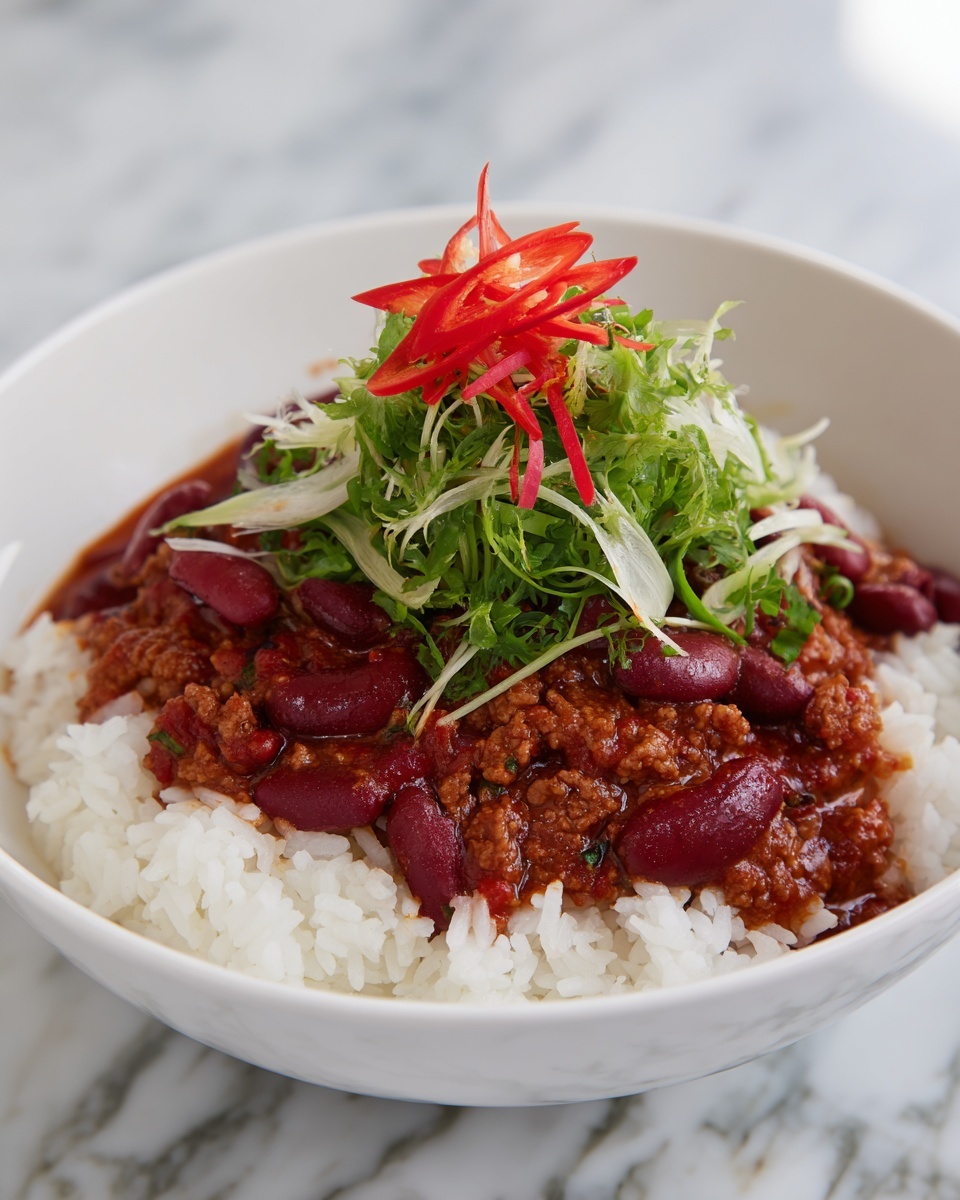 Easy Chili Beans and Rice Recipe - Recipe Image