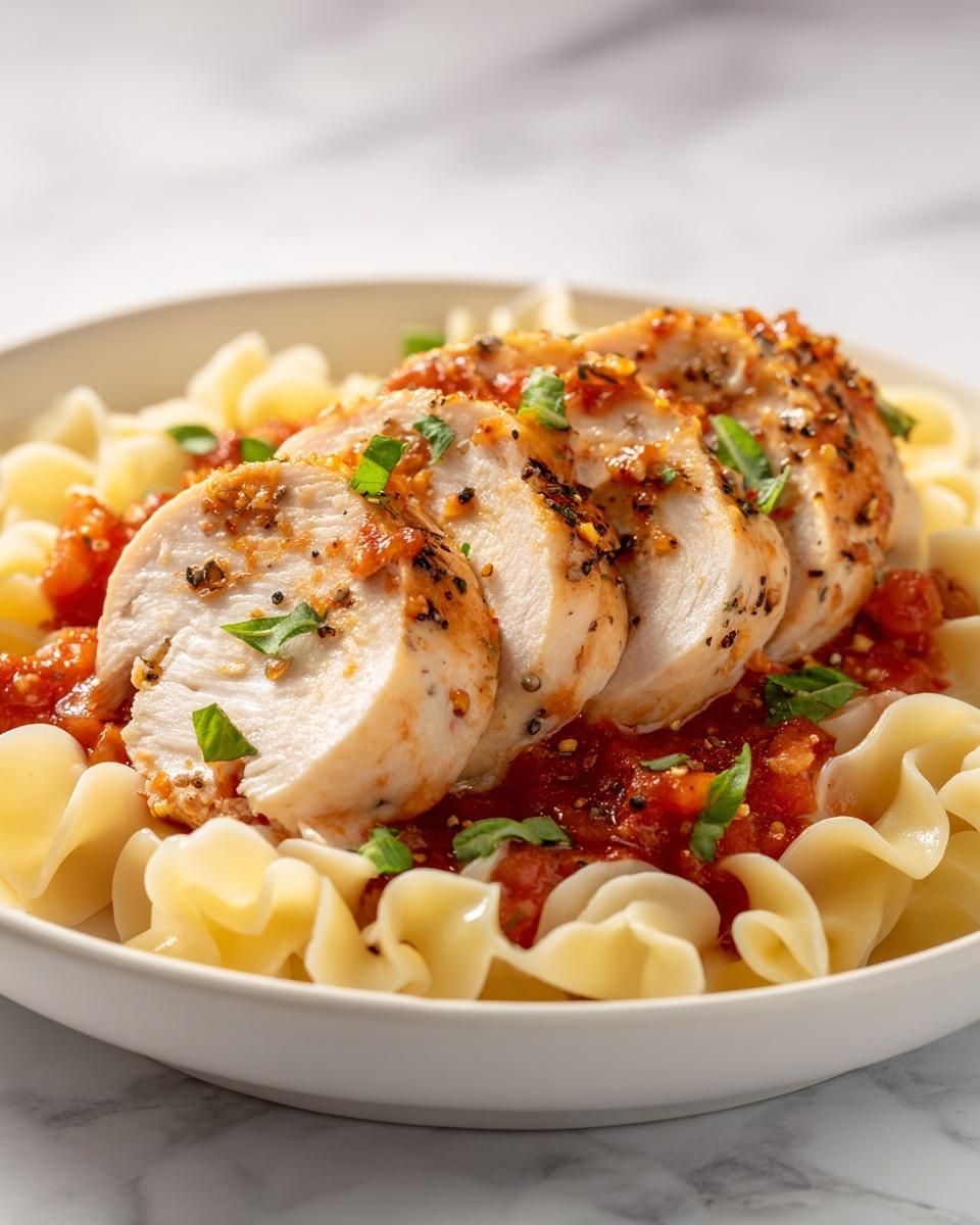 Chicken Boscaiola Pasta Recipe - Recipe Image