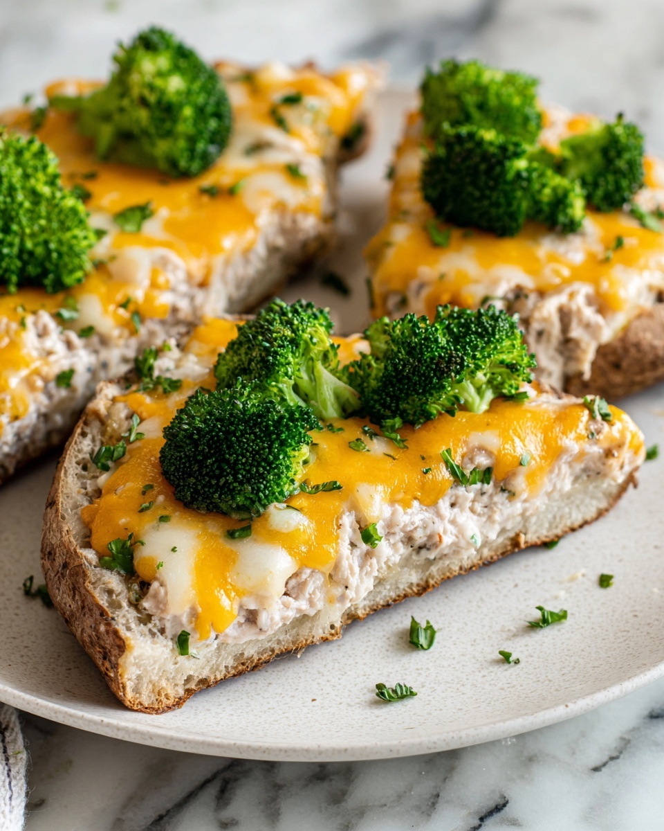 Cheesy Broccoli Twice-Baked Potatoes Recipe - Recipe Image