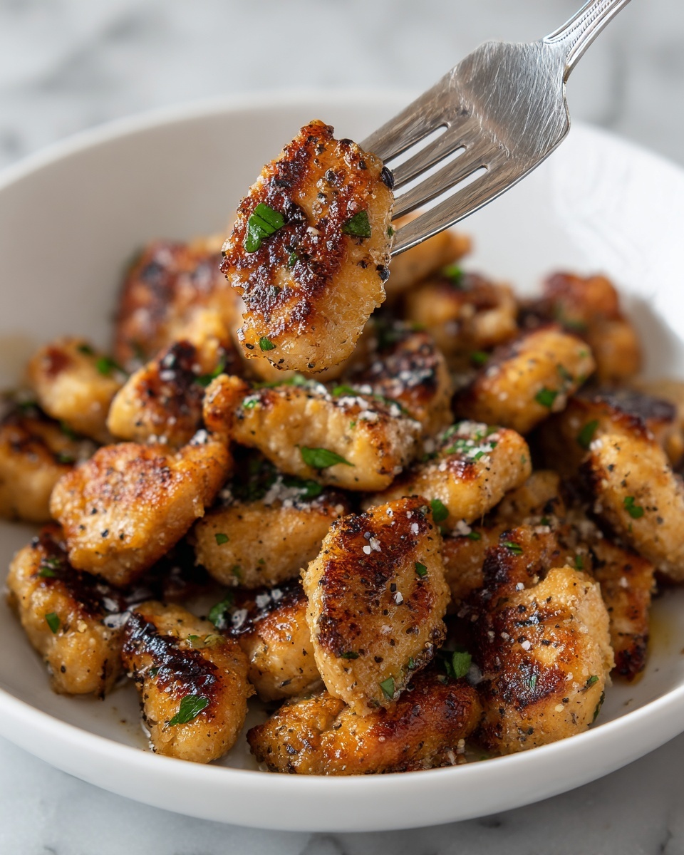Garlic Butter Chicken Bites Recipe - Recipe Image