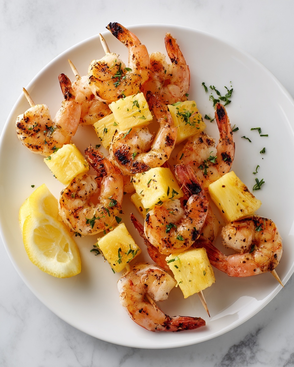 Grilled Shrimp Pineapple Skewers Recipe - Recipe Image
