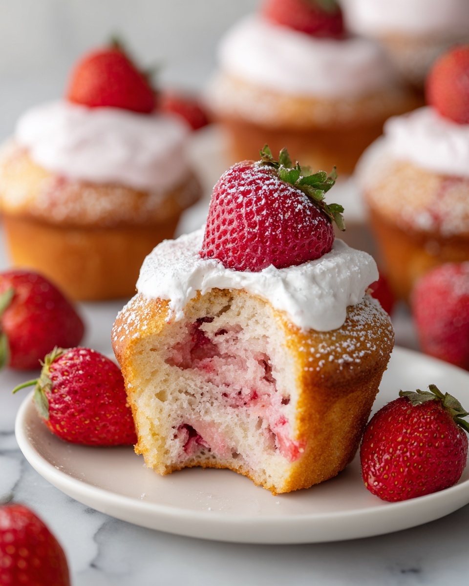 Cream Cheese Strawberry Muffins: A Deliciously Moist Recipe You’ll Love Recipe - Recipe Image