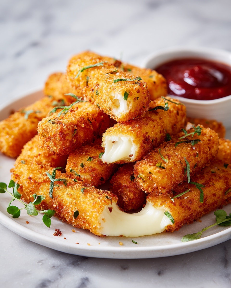 Dill Pickle Chip Mozzarella Sticks Recipe - Recipe Image