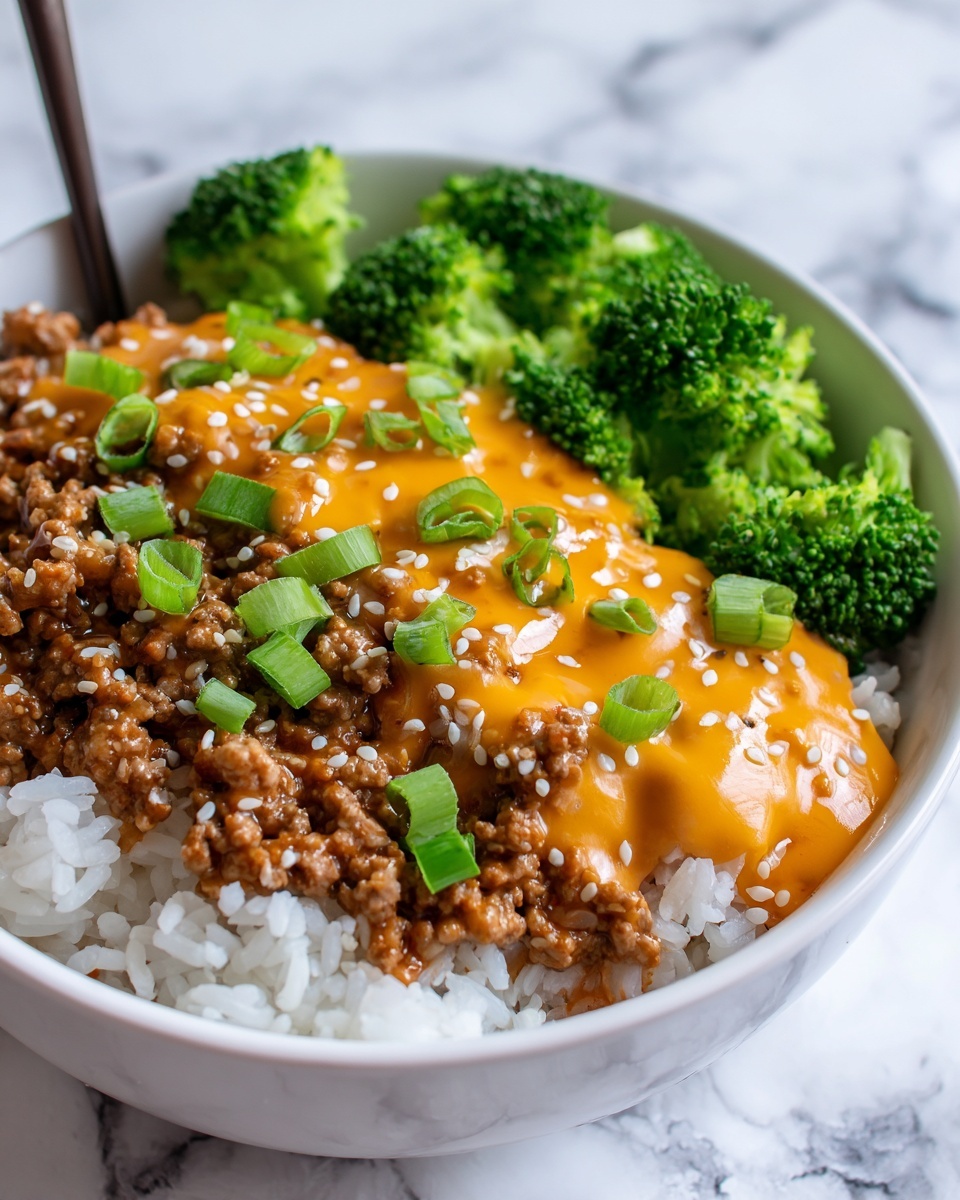 Teriyaki Ground Beef & Broccoli Bowl Recipe - Recipe Image