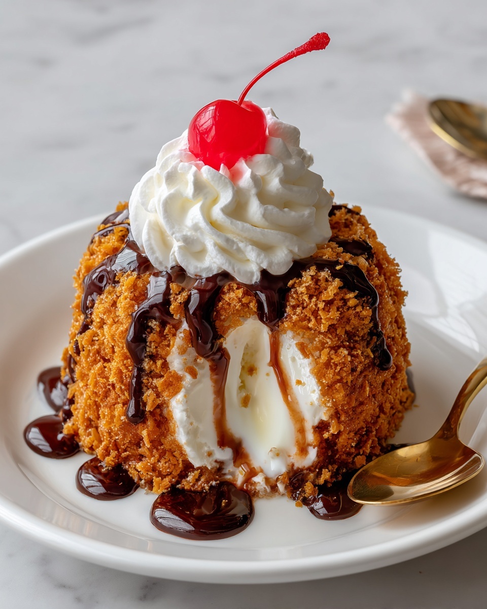 Homemade Fried Ice Cream Recipe - Recipe Image