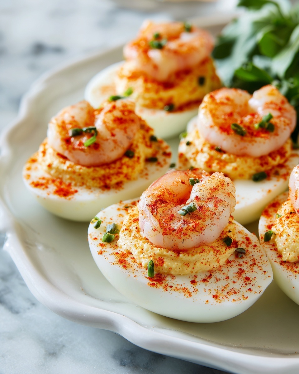 Shrimp Cocktail Deviled Eggs Recipe - Recipe Image