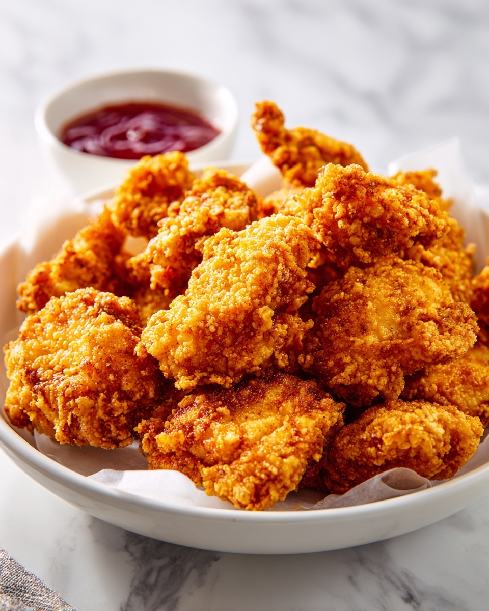 Crispy Panko Popcorn Chicken Recipe - Recipe Image