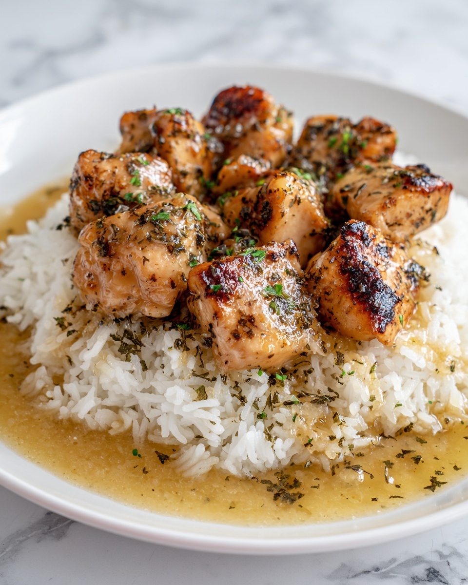 Smothered Chicken and Rice Recipe - Recipe Image