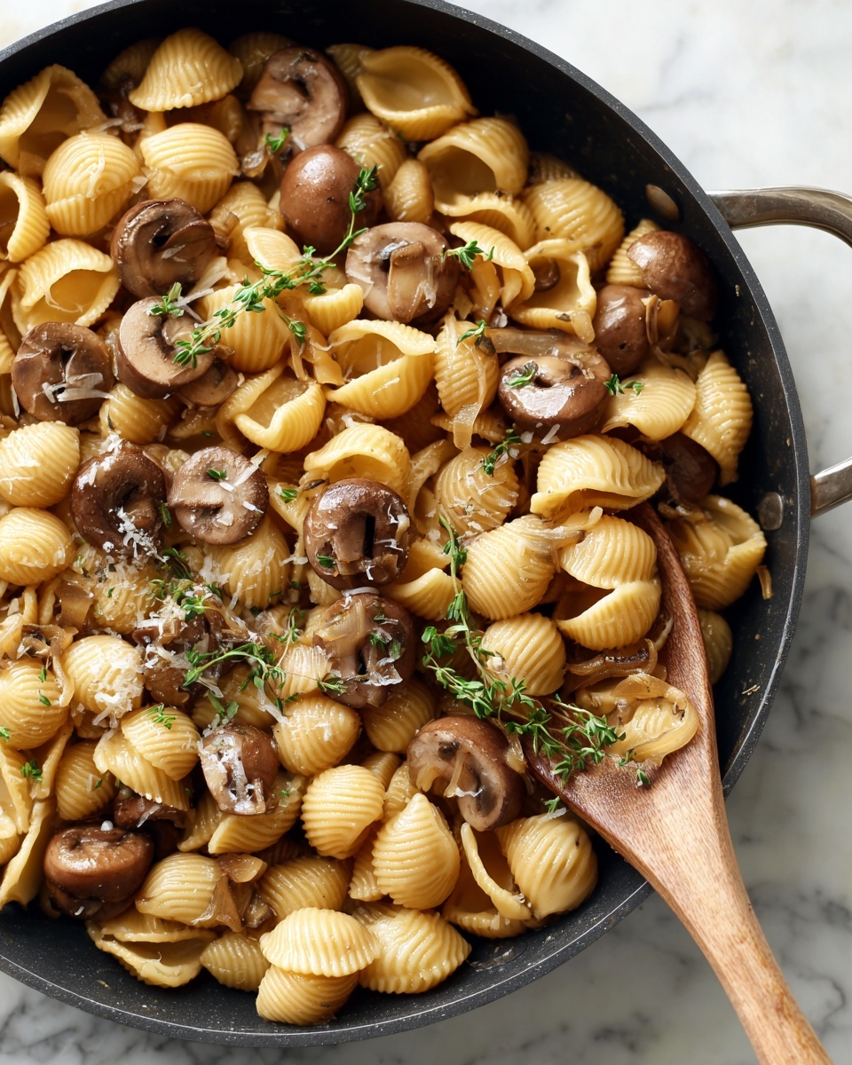One Pot French Onion Pasta Recipe - Recipe Image