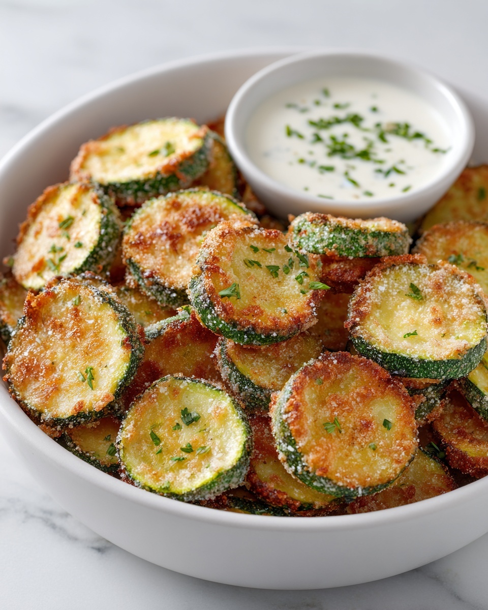 Fried Sliced Mushrooms with Creamy Ranch Dipping Sauce Recipe - Recipe Image