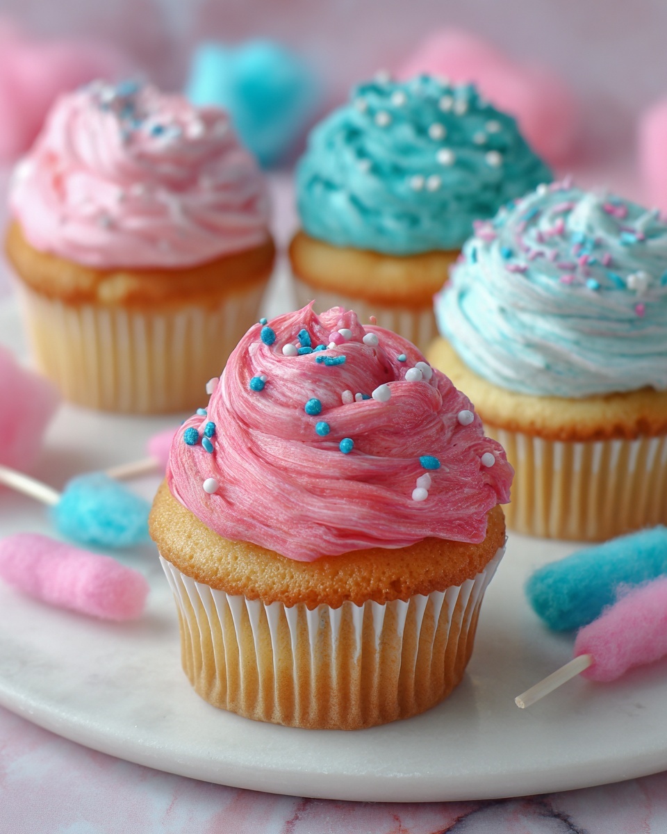 Cotton Candy Cupcakes Recipe - Recipe Image