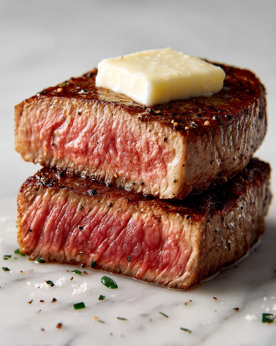 Pan Seared Steak with Herb Butter Recipe - Recipe Image