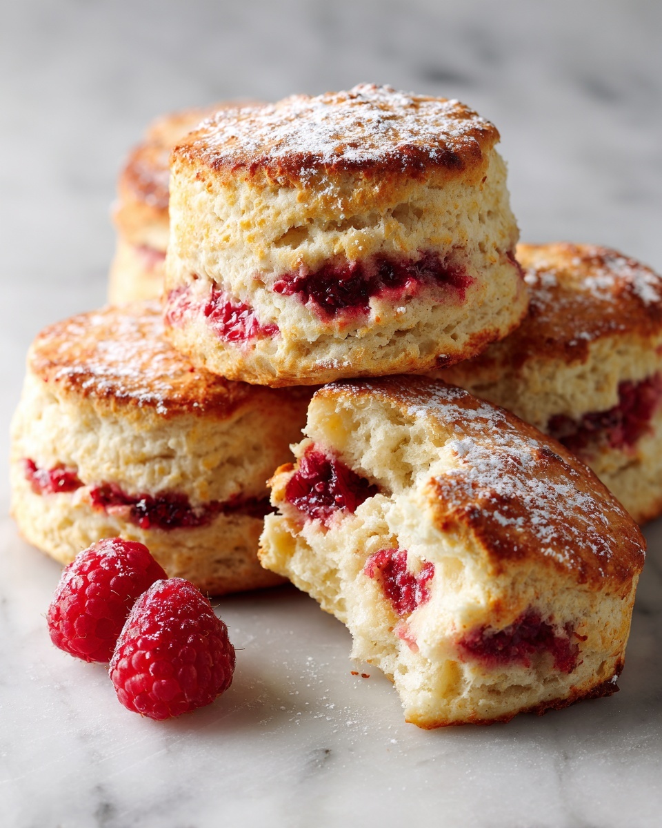 Strawberry Rhubarb Scones Recipe - Recipe Image