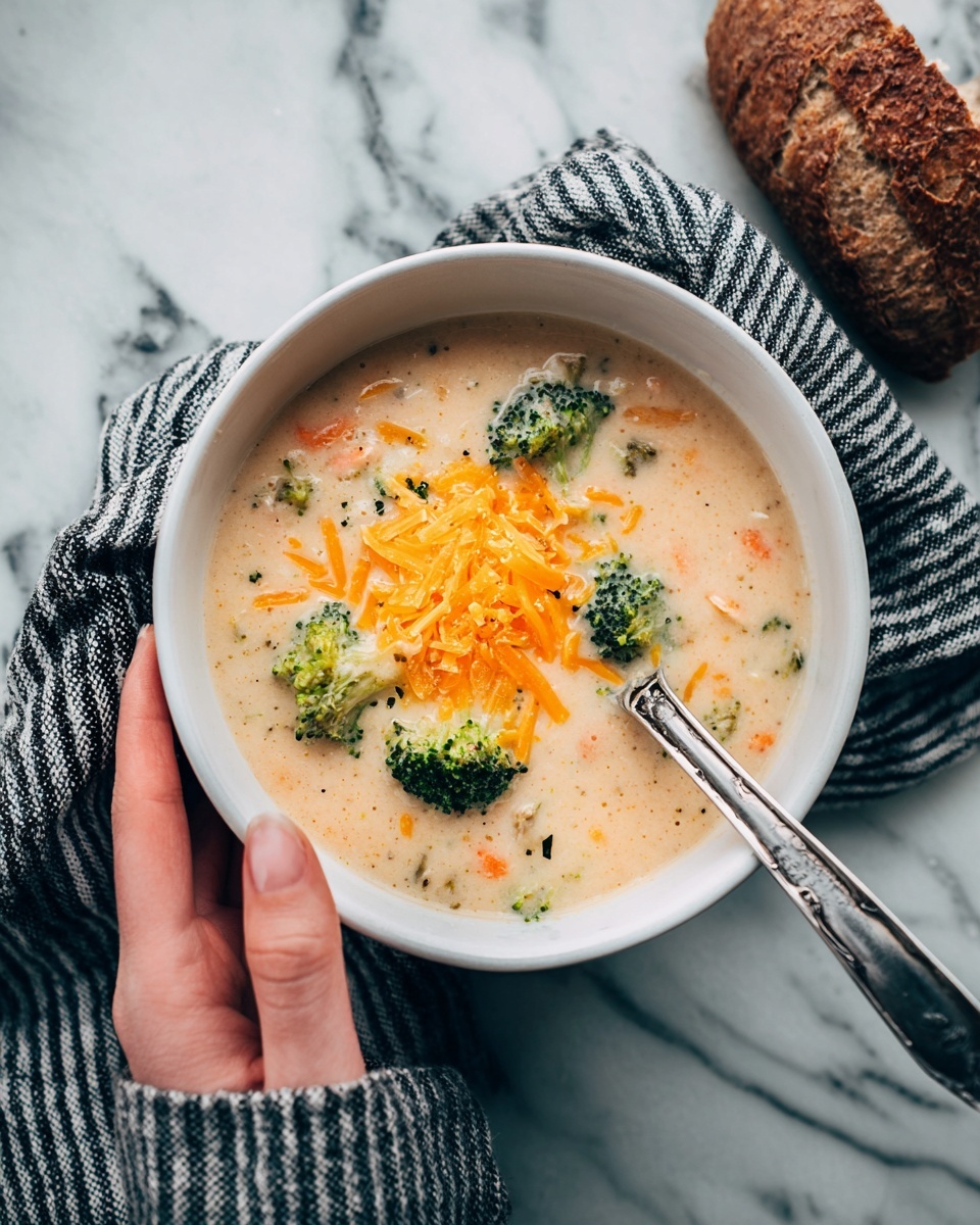 Creamy Broccoli Cheese Soup Recipe - Recipe Image