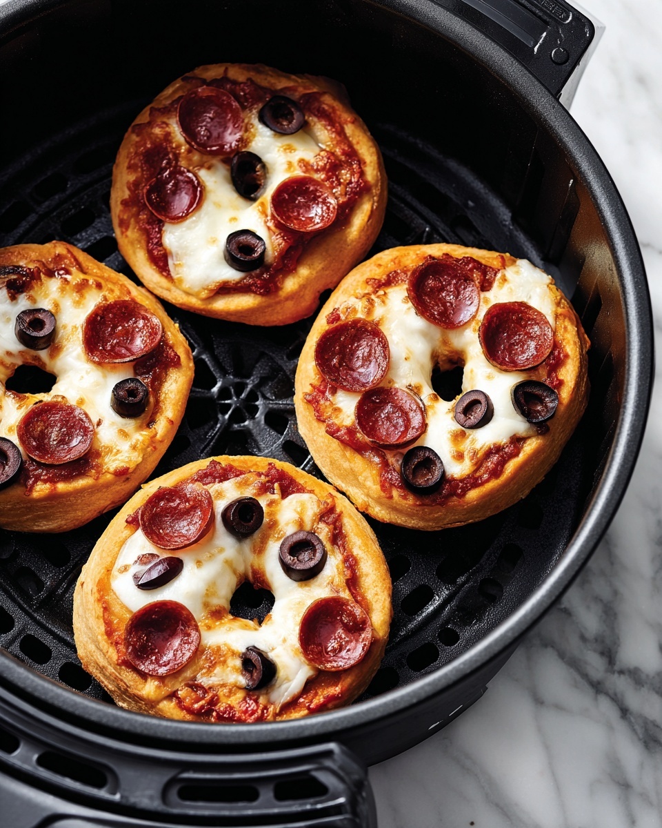 Air Fryer Pizza Bagels Recipe - Recipe Image