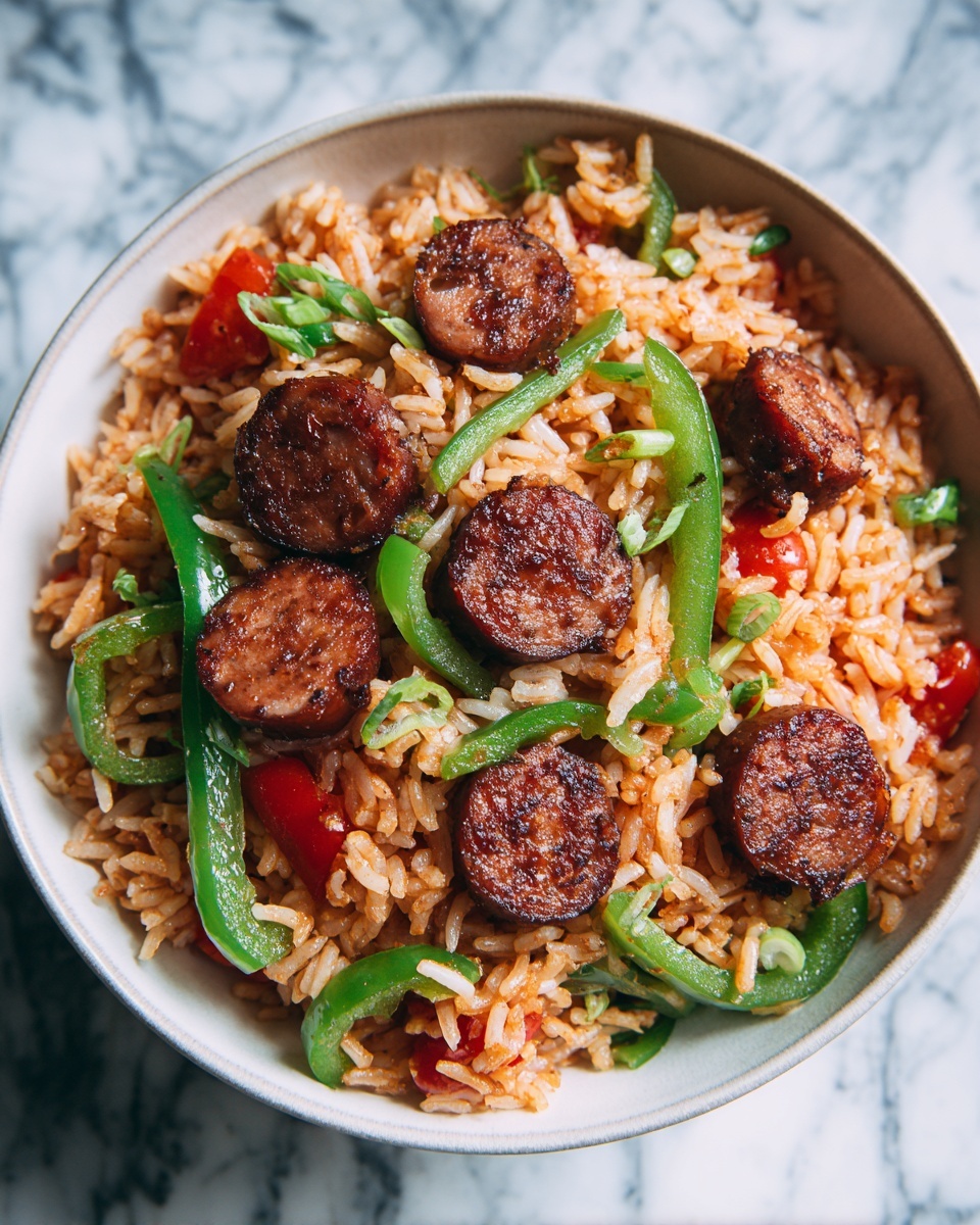 Cajun Sausage and Rice Skillet Recipe - Recipe Image