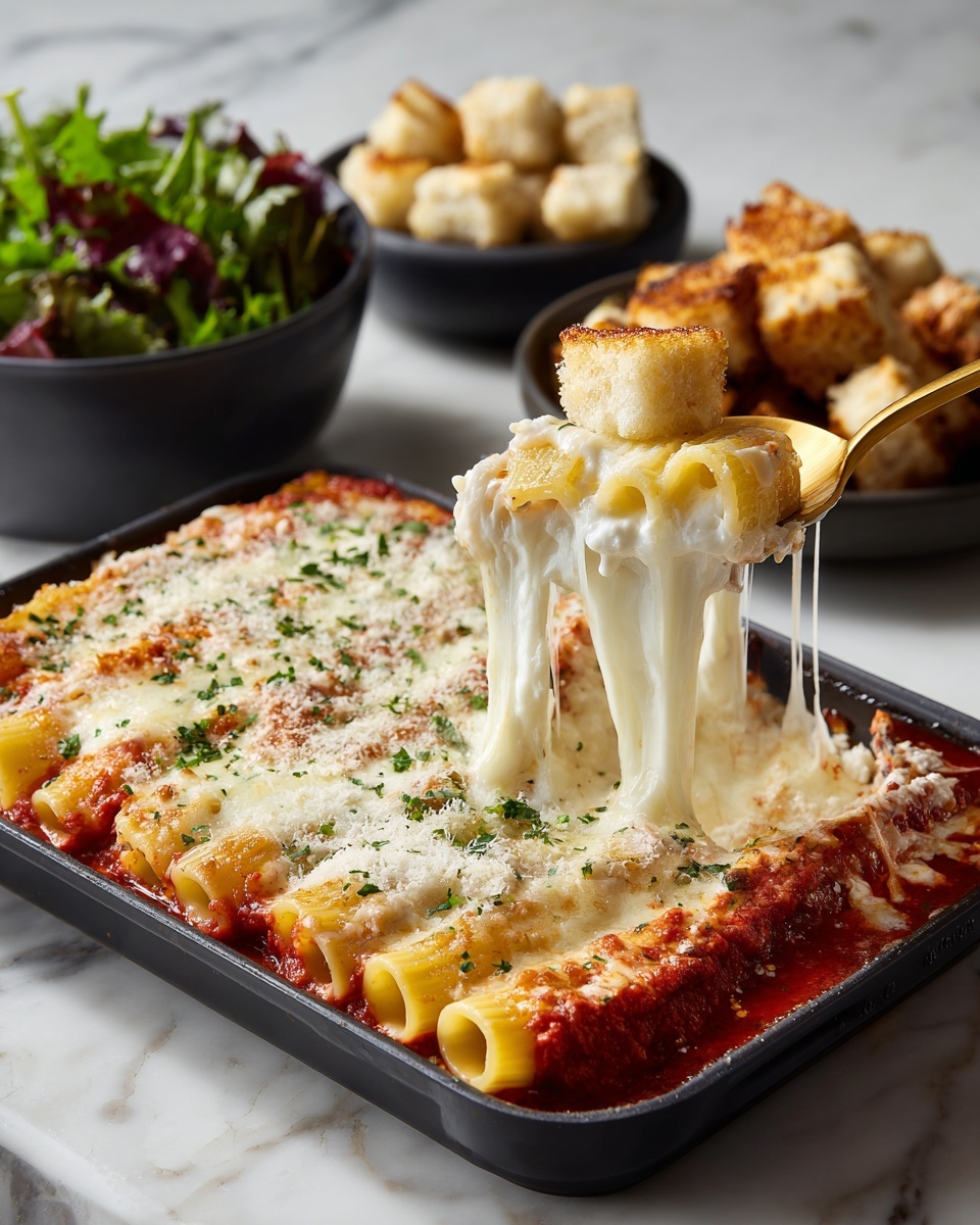 Cheesy Baked Rigatoni Recipe - Recipe Image