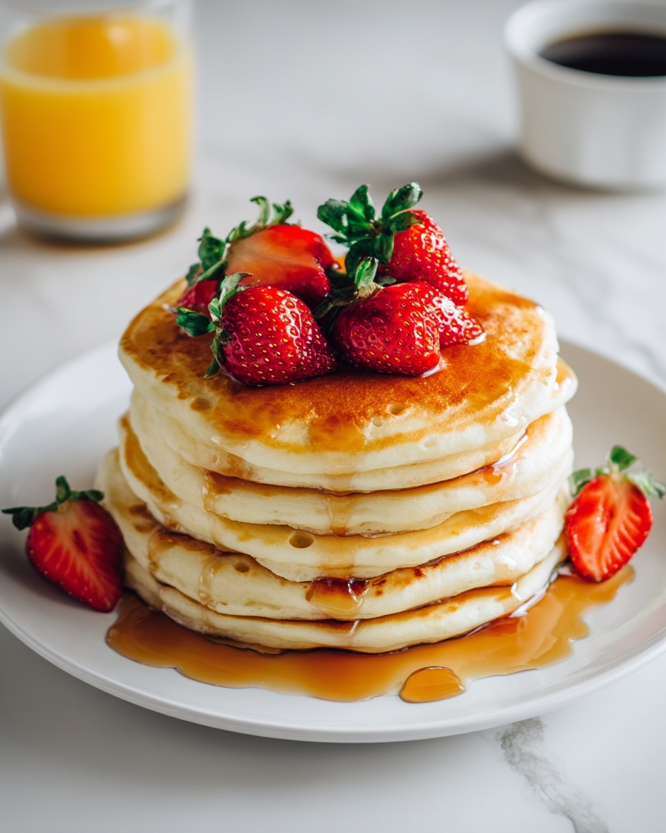 Strawberry Vanilla Pancakes Recipe - Recipe Image