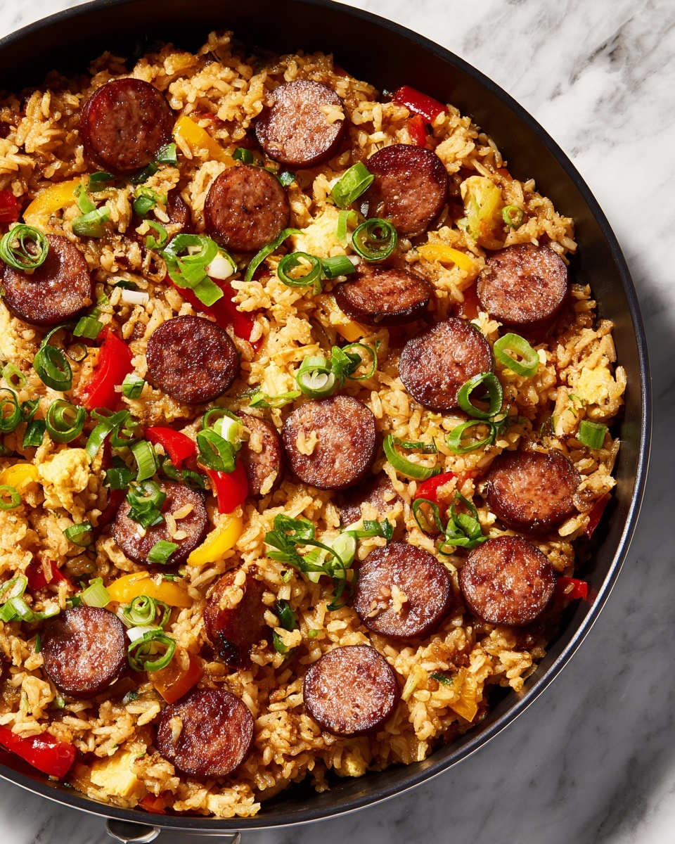 Sausage and Rice Skillet: A Flavor-Packed One-Pan Meal Recipe - Recipe Image