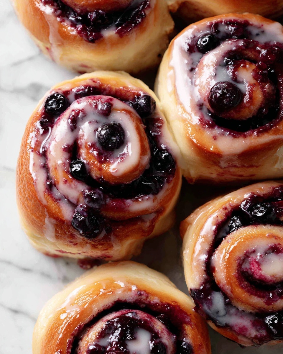 Blueberry Cheesecake Swirl Rolls Recipe - Recipe Image