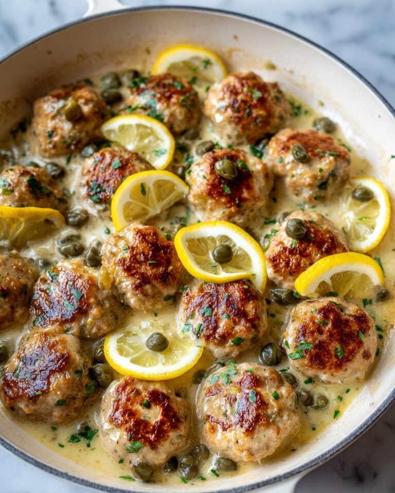 Chicken Piccata Meatballs Recipe