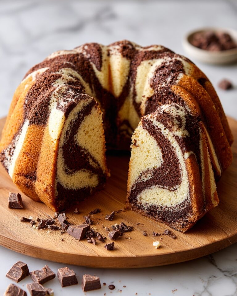 Double Chocolate Ricotta Marble Cake Recipe